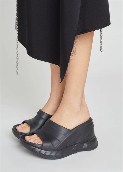 givenchy paris slides cheap|givenchy marshmallow slide wedge sandals.